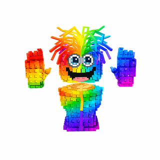Rainbow Spaghetti Tualetti