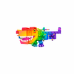 Rainbow Nuclearo Dinossauro